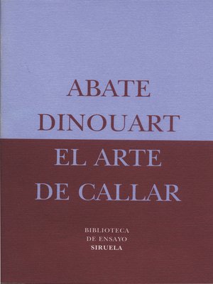 cover image of El arte de callar